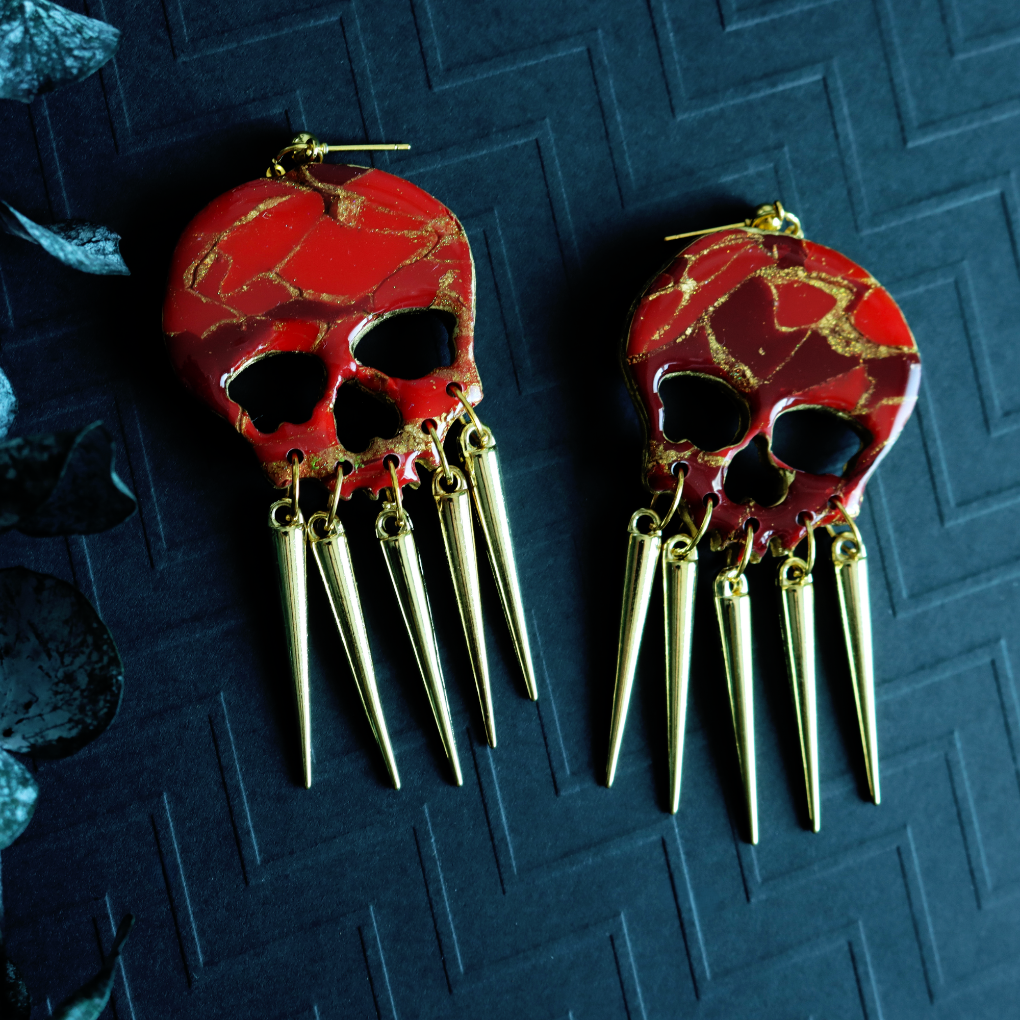 Marbled Ruby Skulls